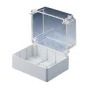 GEWISS PVC ENCLOSURE TRANSPARENT DEEP LID SURFACE MOUNTING W.T JUNCTION BOXES - GREY RAL 7035